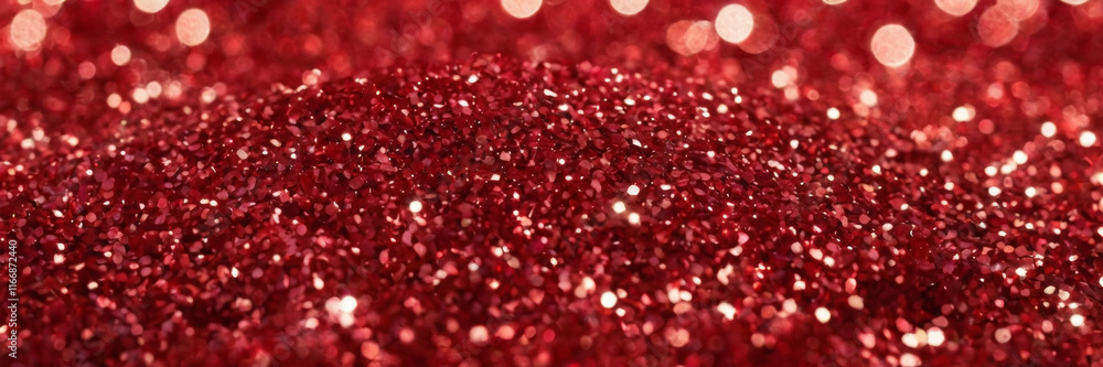 A vibrant close-up of sparkling red glitter filling the entire frame. Perfect for festive designs, backgrounds, and celebratory themes. A vibrant close-up of sparkling red glitter filling the entire frame. Perfect for festive designs, backgrounds, and celebratory themes.