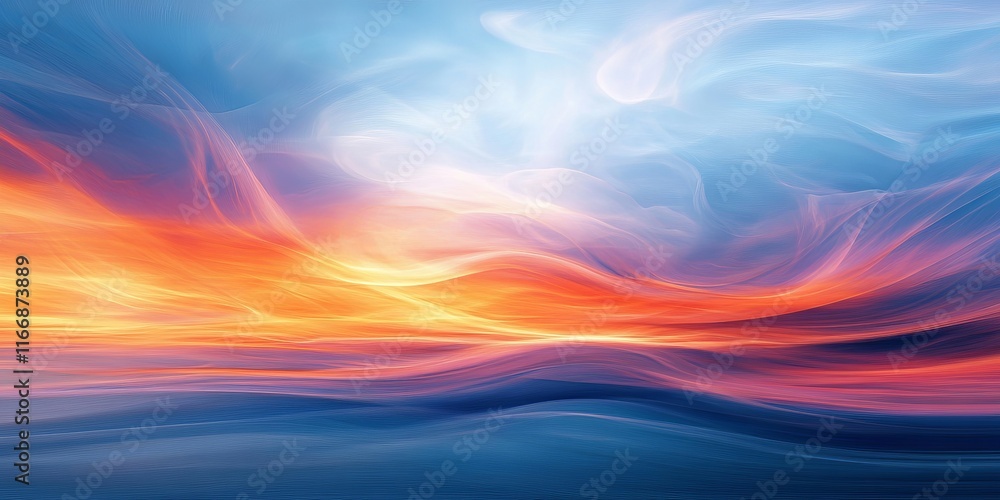 surreal skies ripple into luminous abstract sky patterns., Generative AI surreal skies ripple into luminous abstract sky patterns., Generative AI