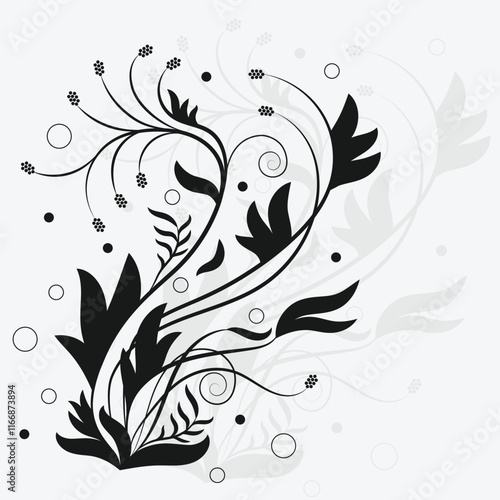 Latest new vector vintage floral design