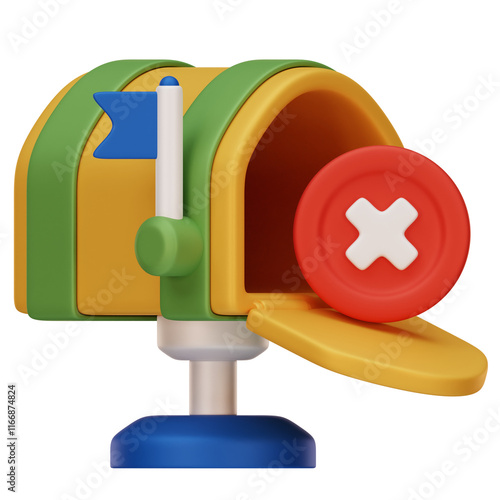 No Inbox 3D Illustration