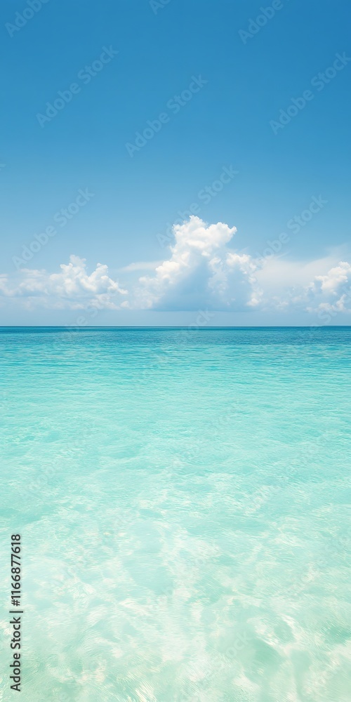 Summer coast wallpaper Image clean simple background,generation AI Summer coast wallpaper Image clean simple background,generation AI