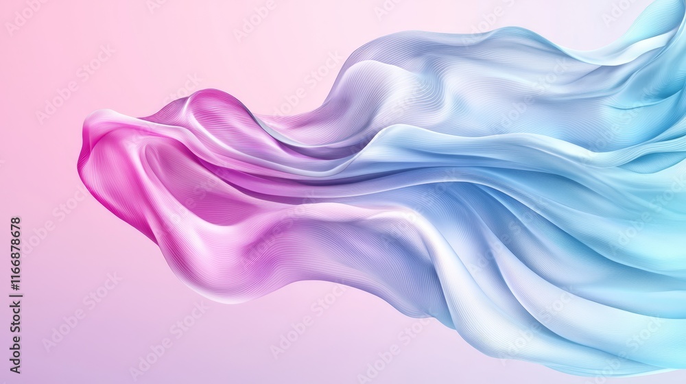 A blue and pink abstract background with wavy lines A blue and pink abstract background with wavy lines