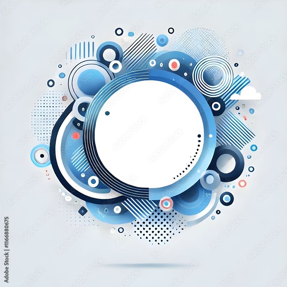 Obraz premium abstract background with circles