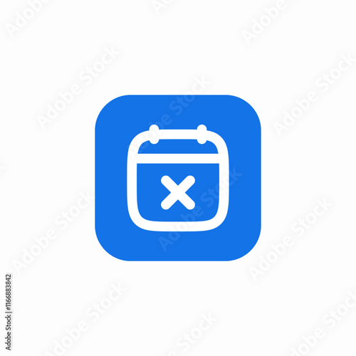 calendar event delete remove icon sign vector
