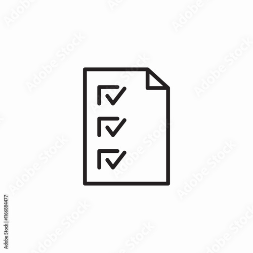 check list file icon sign vector