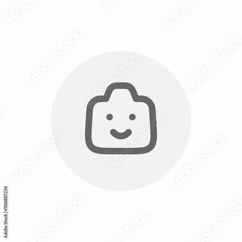 photo camera portrait icon sign vector