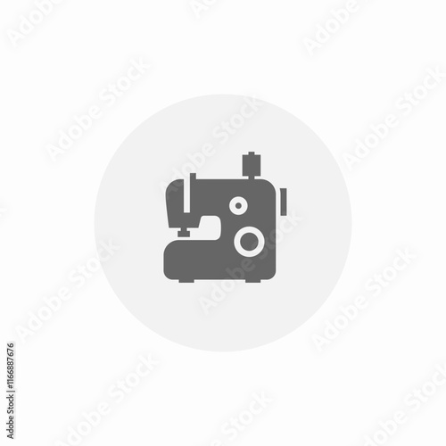 sewing machine icon sign vector