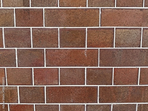 New restored tuck pointed wall