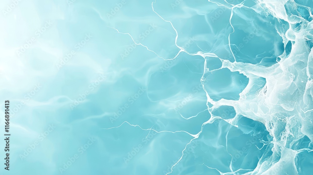 A blue and white abstract background with water splashing out of it A blue and white abstract background with water splashing out of it