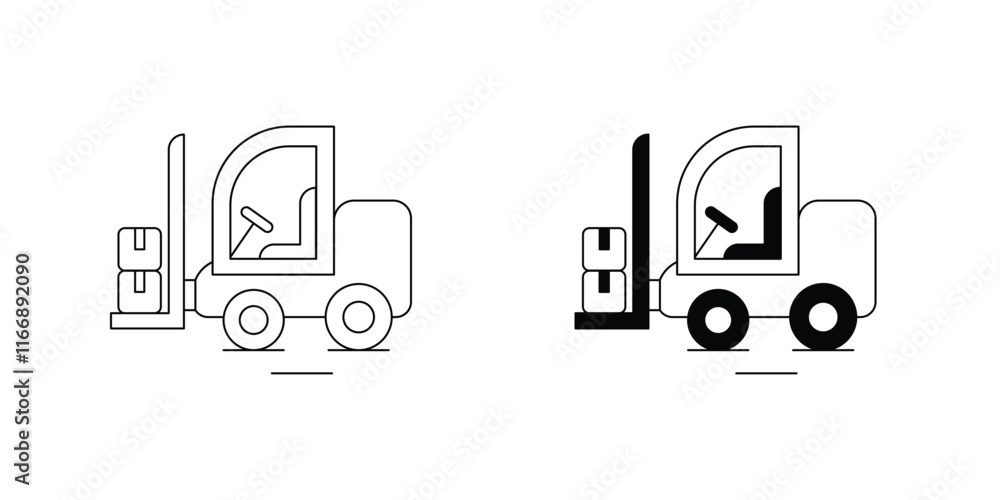 Material Handling set icon with white background vector stock illustration Material Handling set icon with white background vector stock illustration