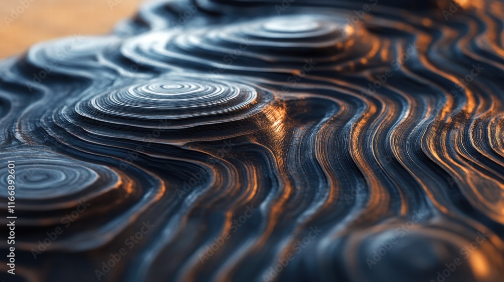 Abstract Metallic Texture with Concentric Circles Abstract Metallic Texture with Concentric Circles