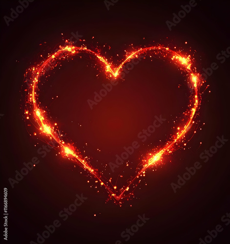 Wallpaper Mural heart of fire in concept of valentine day on 14 February 2025 with pink and red heart gift love rose romance romantic things with background Torontodigital.ca