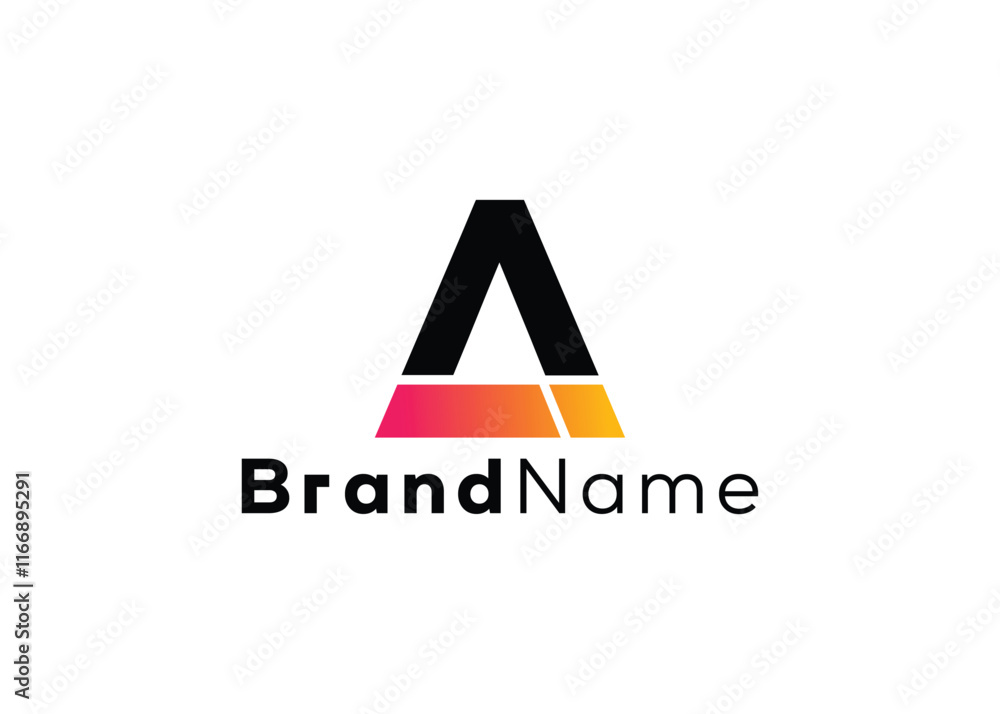 Minimalist and abstract letter A i logo template Minimalist and abstract letter A i logo template