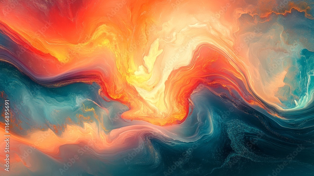 abstract vortex pulses through radiant surreal cosmic fields., Generative AI abstract vortex pulses through radiant surreal cosmic fields., Generative AI