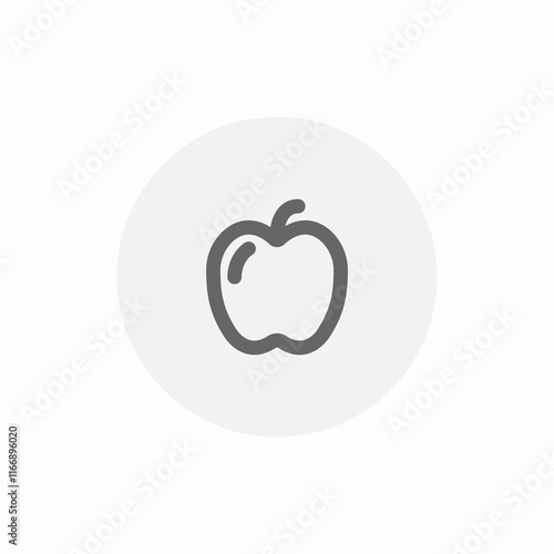 apple fruit icon sign vector