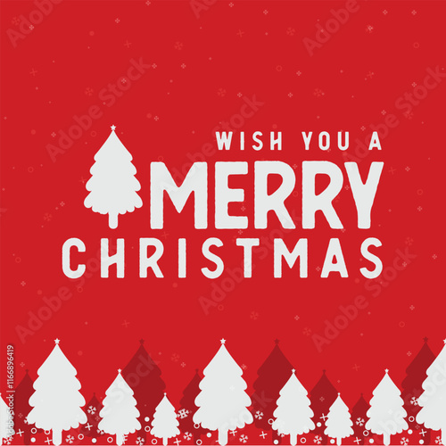 christmas gift box with christmas tree