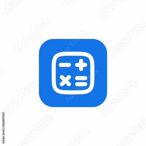 calculator count math icon sign vector