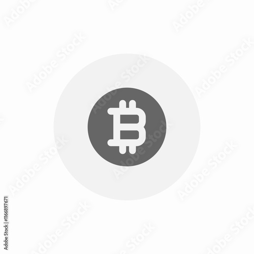 crypto bitcoin icon sign vector