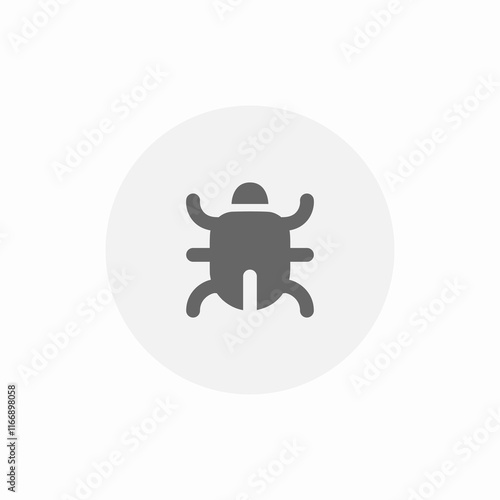 error bug icon sign vector