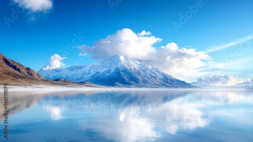 Wallpaper Mural A large body of water with a mountain in the background Torontodigital.ca