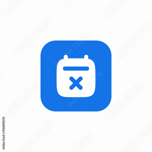 event delete calendar icon sign vector