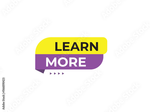 Learn More button set.learn more text web button.
