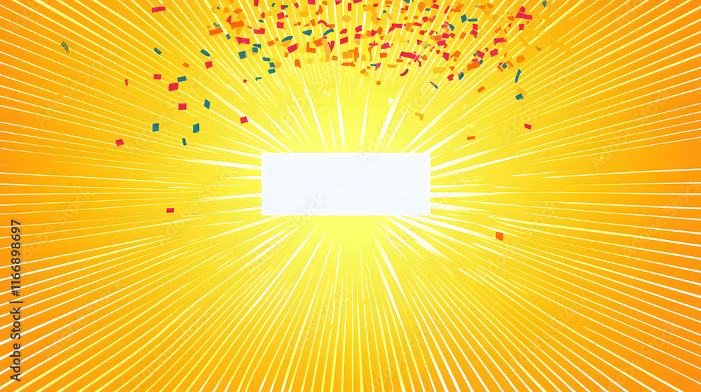 Fototapeta premium Bright explosion of color and light effects