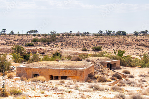 Bunker Outside Mareth Line Military Museum, Gabes, Tunisia photo