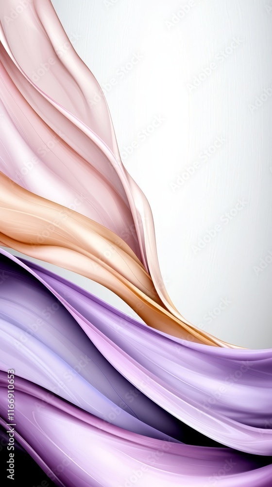 Fototapeta premium A purple and pink abstract background with wavy lines
