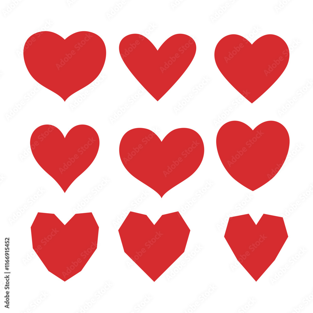 vector set love icon vector set love icon