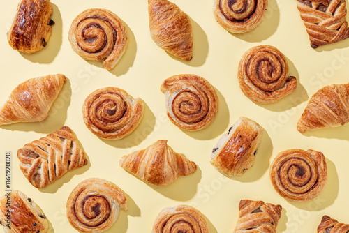 фотографія various freshly baked pastries