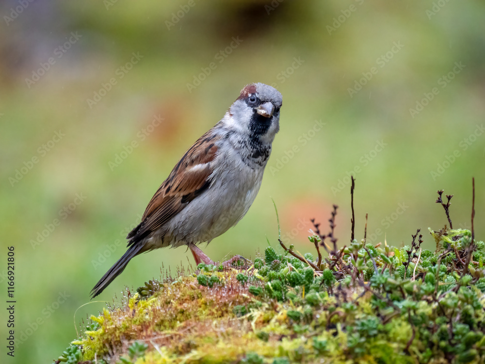 Fototapeta premium Haussperling (Passer domesticus)