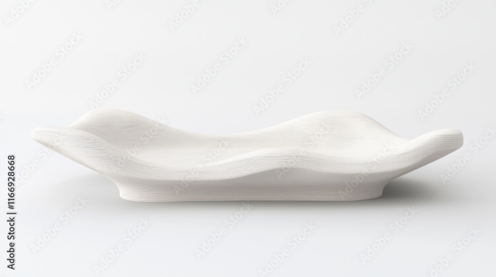 Exquisite 3D-Printed Organic Shape Serving Platter for Elegant Food Presentation | Ultra-Detailed 3D Render Model on White Background Exquisite 3D-Printed Organic Shape Serving Platter for Elegant Food Presentation | Ultra-Detailed 3D Render Model on White Background