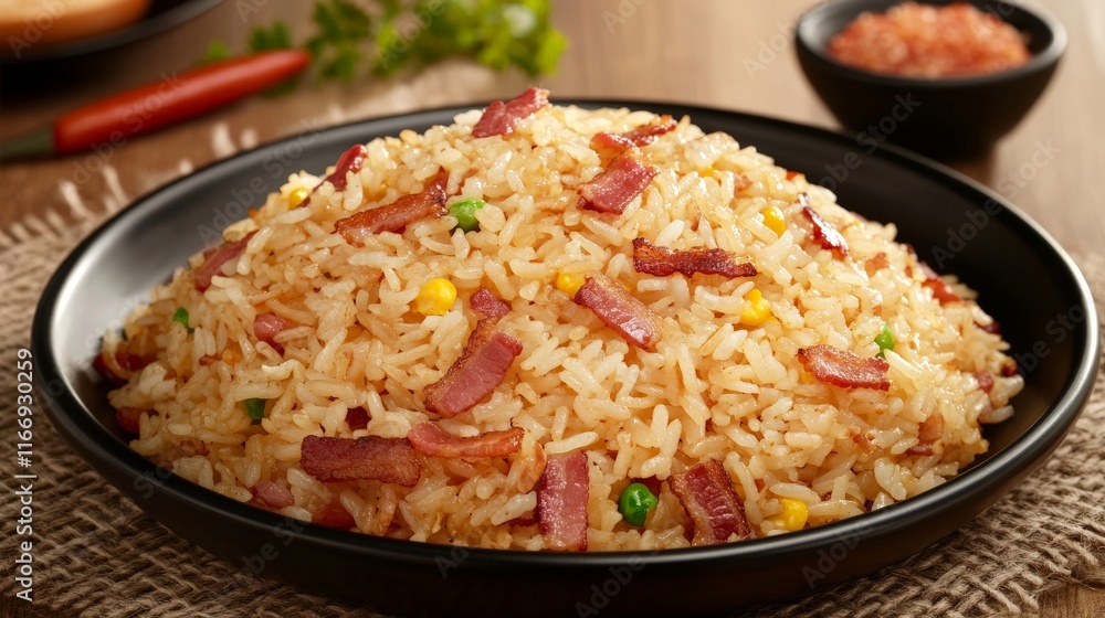 Crispy Bacon Fried Rice Breakfast Setup Crispy Bacon Fried Rice Breakfast Setup