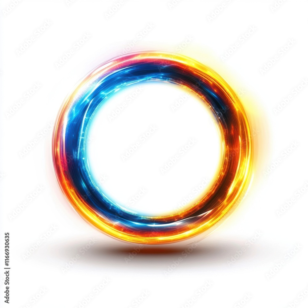 A vibrant, glowing circular design featuring orange and blue hues, radiating energy and light. A vibrant, glowing circular design featuring orange and blue hues, radiating energy and light.