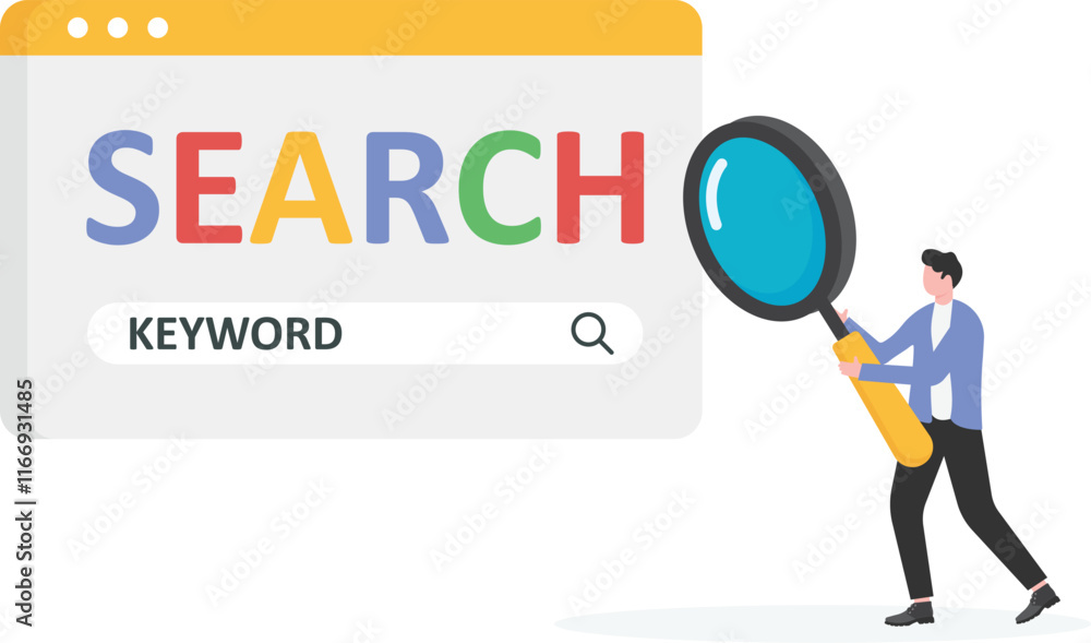 businessmen use tablets to search for keywords on search engines. Keyword research and seo concept.
businessmen use tablets to search for keywords on search engines. Keyword research and seo concept.