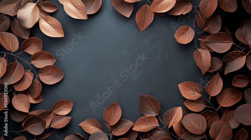 Natural wallpaper background of leaves photo