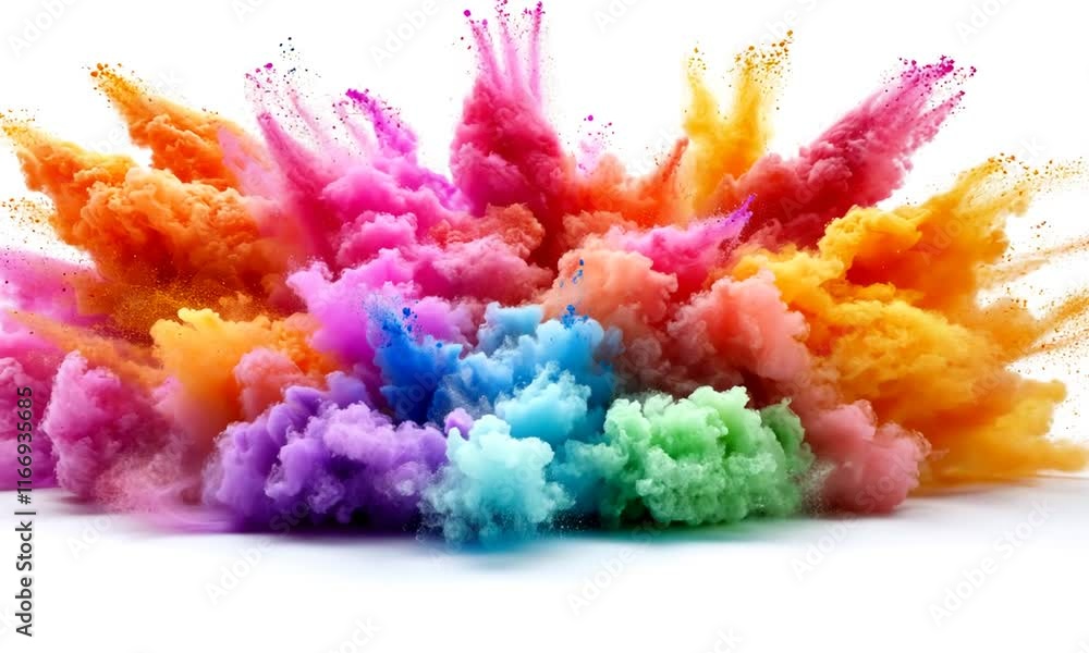 Vibrant Rainbow Color Explosion Photography Vibrant Rainbow Color Explosion Photography