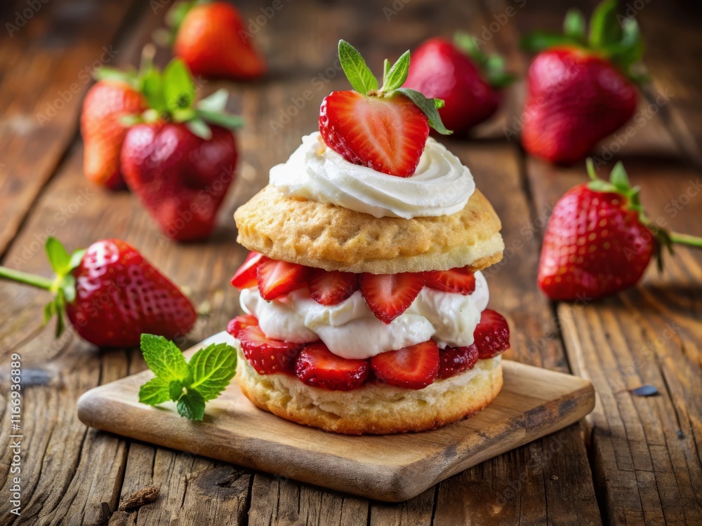 Delicious Strawberry Shortcake with Fluffy Whipped Cream – Perfect Summer Dessert Delicious Strawberry Shortcake with Fluffy Whipped Cream – Perfect Summer Dessert