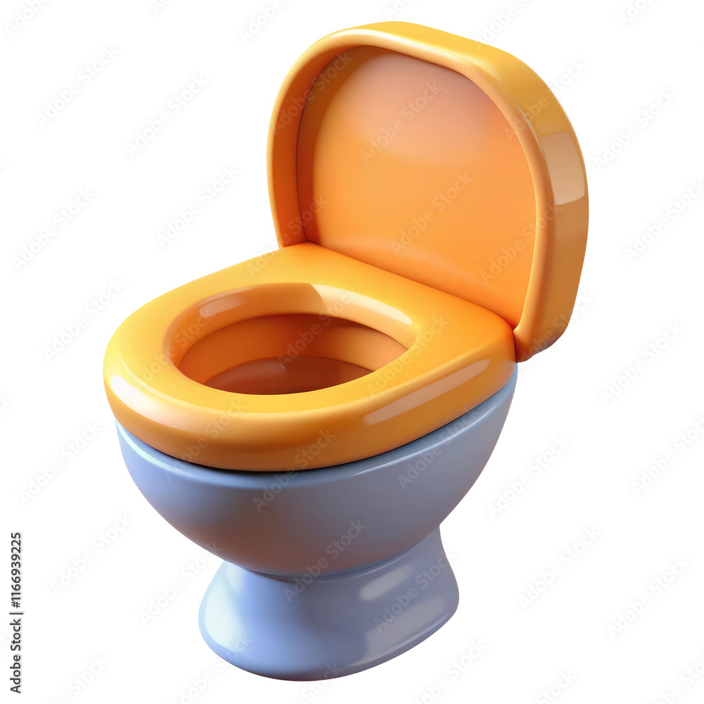 toilet bowl 3d icon in cartoon plastic style minimal isolated on transparent white background, clipping path toilet bowl 3d icon in cartoon plastic style minimal isolated on transparent white background, clipping path