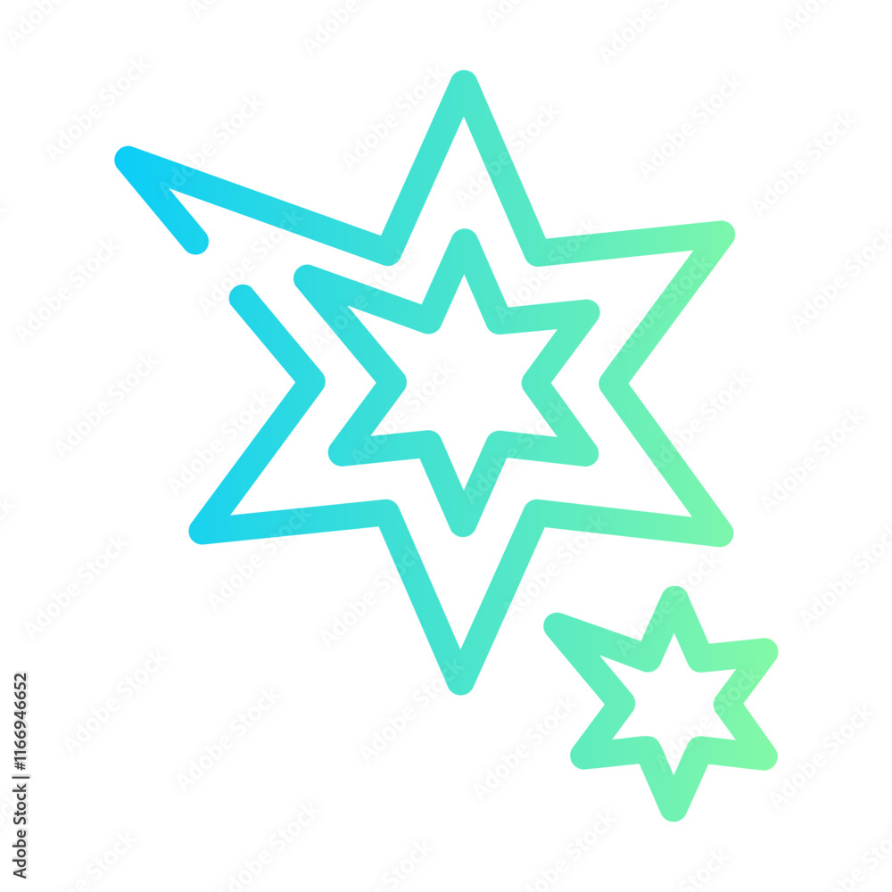 Obraz premium explosion Line Gradient Icon