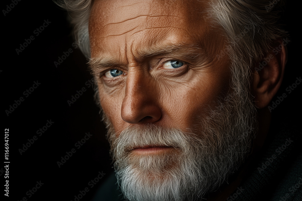 Close-Up of a Distinguished Older Man. Close-Up of a Distinguished Older Man.