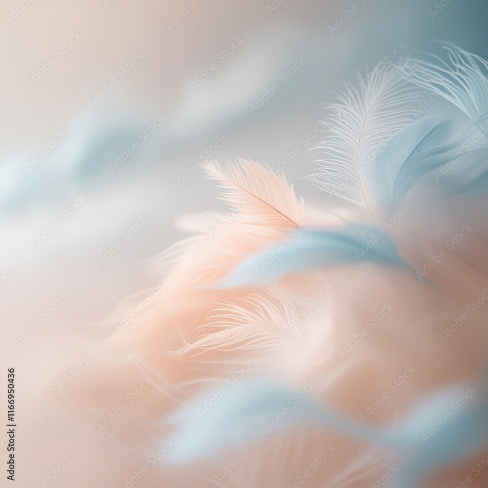 Obraz premium white feather on the sand