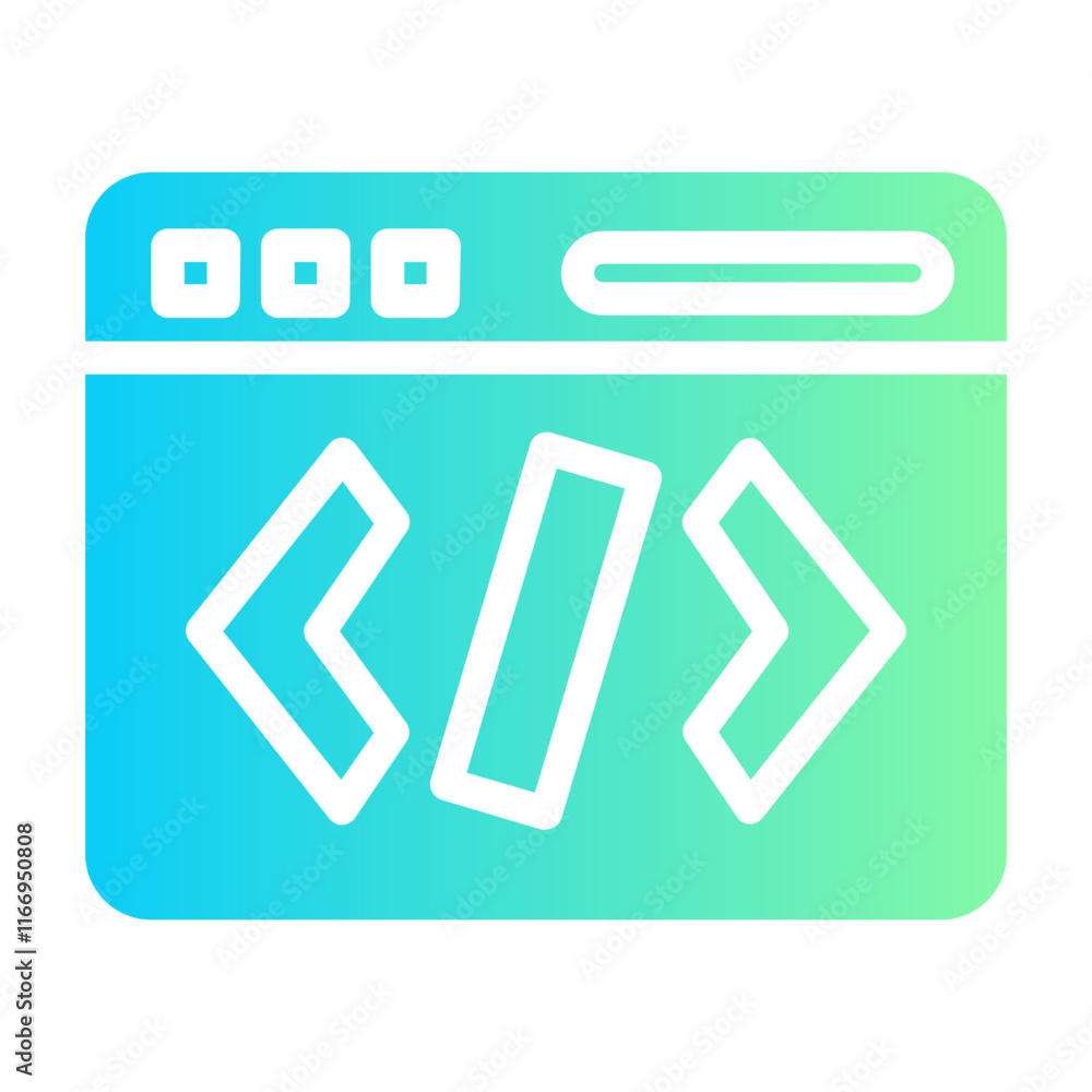 coding Gradient icon coding Gradient icon