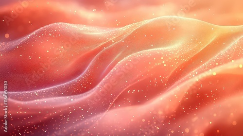 Soft, flowing waves of light and color create a dreamy abstract scene.