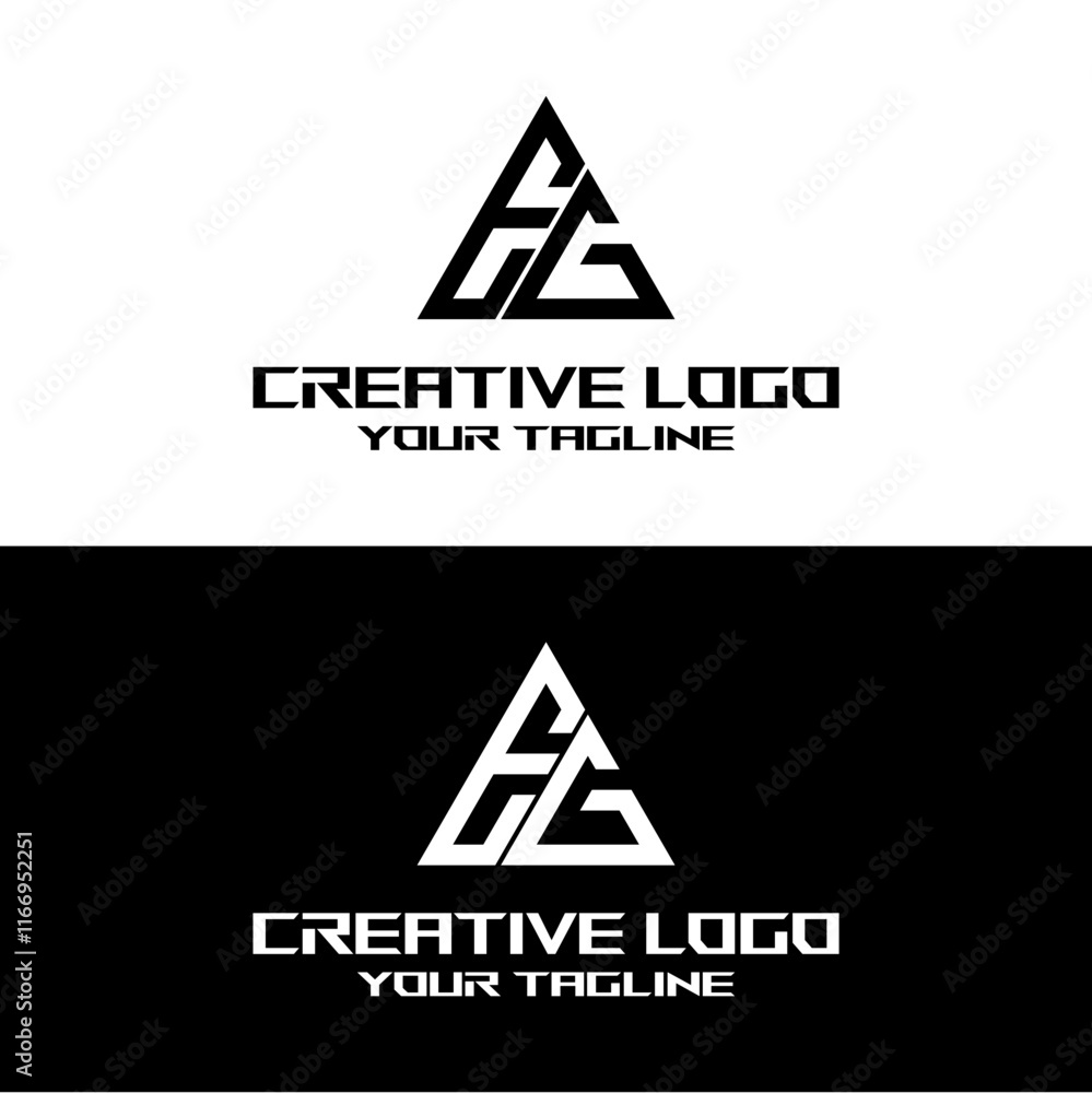 creative letter logo eg design vectors creative letter logo eg design vectors