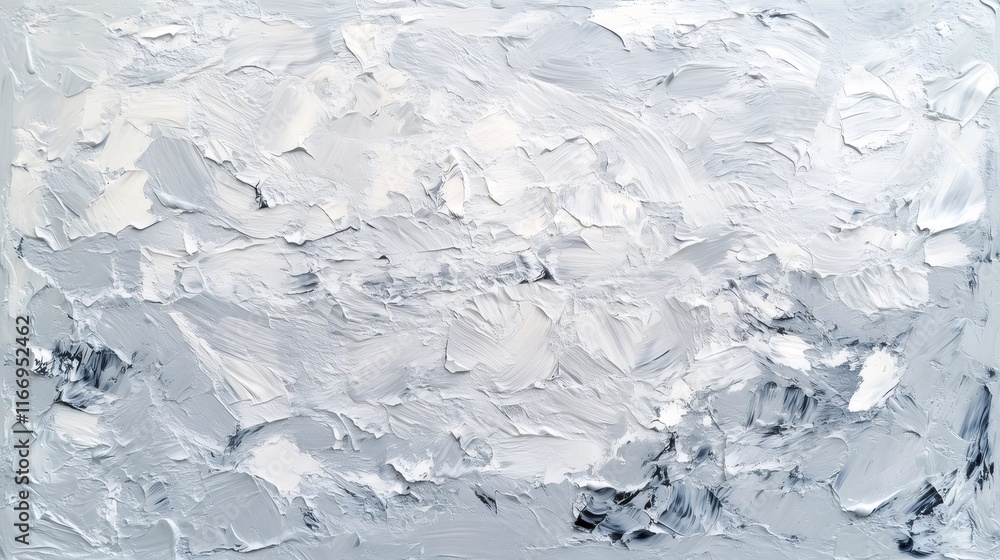 White and gray brush strokes creating a textured background White and gray brush strokes creating a textured background