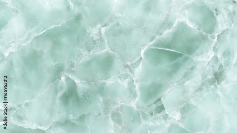 Obraz premium Luxurious mint green venetian plaster wall providing a soothing and elegant backdrop