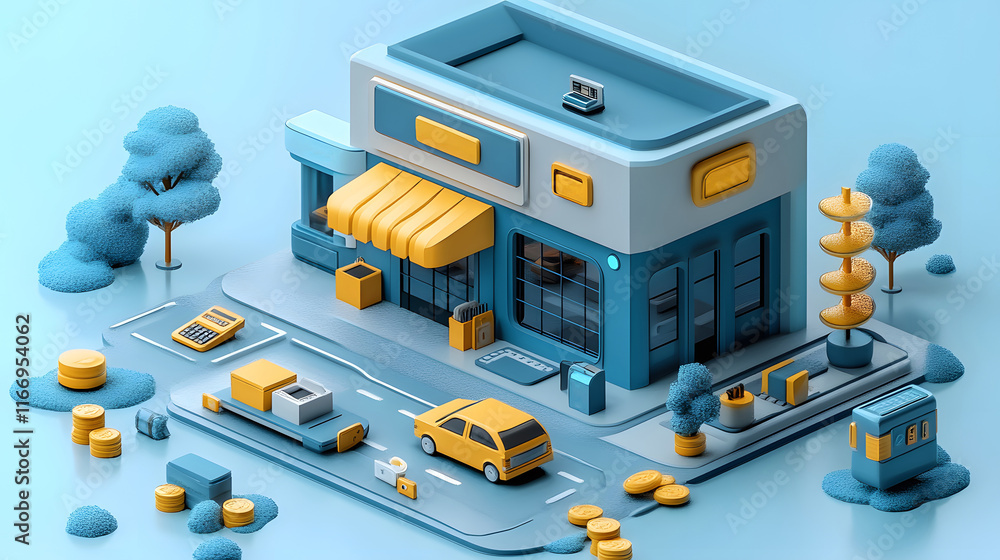 Detailed 3D app design showcasing online payment with secure transaction features Detailed 3D app design showcasing online payment with secure transaction features