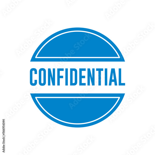 Confidential Rubber stamp icon vector design templates simple and modern concept